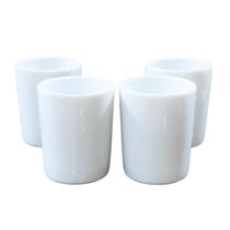 Kit Jogo 4 Copos Shot 100ml Aperitivo / Café - Porcelana Branca
