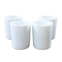 Kit Jogo 4 Copos Shot 100ml para Aperitivo e Café - Porcelana Branca Kit Jogo 4 Copos Shot 100ml para Aperitivo e Café - Porcelana Branca