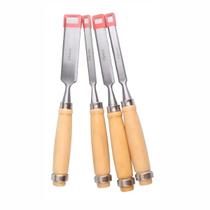 Kit Jogo 4 Formão Para Entalhar Madeira Goiva Para Xilogravura - Profissional Kit Jogo 4 Formão Para Entalhar Madeira Goiva Para Xilogravura - Profissional