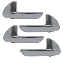 Kit Jogo 4 Maçanetas Internas Peugeot 208 Citroen C3 Cromada