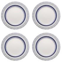 Kit Jogo 4 Pratos Rasos Biona Colb em Cerâmica Decorada 26 cm - Oxford Kit Jogo 4 Pratos Rasos Biona Colb em Cerâmica Decorada 26 cm - Oxford