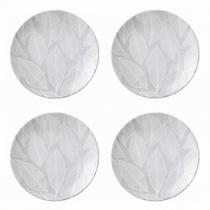 Kit Jogo 4 Pratos Sobremesa Tramontina Arbo Porcelana 19 cm Kit Jogo 4 Pratos Sobremesa Tramontina Arbo Porcelana 19 cm