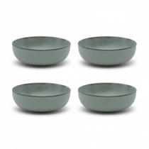 Kit Jogo 4 Tigelas Bowl Flat Pacífico 600 ml Oxford Cerâmica