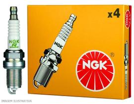 Kit jogo 4 velas ignição convencional ngk bkr5e