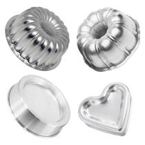 Kit Jogo 4x Formas De Bolo Suiça N2,1+ Piscina G+ Coração M