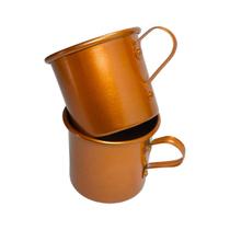 Kit Jogo 50 Caneca Copo Moscow Mule Alumínio Cor Cobre 350ml Kit Jogo 50 Caneca Copo Moscow Mule Alumínio Cor Cobre 350ml
