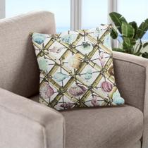 Kit Jogo 6 Capas de Almofadas 45 x45 Estampadas Praia Fundo do Mar