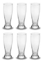 Kit Jogo 6 Copos De Vidro Cerveja 300ml Restaurante Tulipa Bar Hotel Buffet Resistente Tulipinha