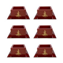 Kit Jogo 6 Copos Sake Saque Massu Pequeno Ideograma Japonês 65ml Vermelho Kit Jogo 6 Copos Sake Saque Massu Pequeno Ideograma Japonês 65ml Vermelho