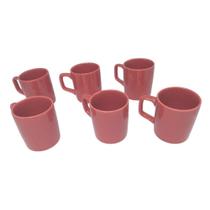 Kit Jogo 6 Mini Canecas Decorativas Café Chá Xícaras Cerâmica Esmaltada 80Ml Várias Cores - WM Kit Jogo 6 Mini Canecas Decorativas Café Chá Xícaras Cerâmica Esmaltada 80Ml Várias Cores - WM
