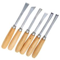 Kit jogo 6 peças Goiva Formão para Entalhar Madeira Artesão - Western Kit jogo 6 peças Goiva Formão para Entalhar Madeira Artesão - Western