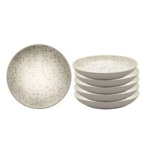 Kit Jogo 6 Pratos Fundos Oxford Flat Chuvisco 20,5 cm em Cerâmica Decorada Kit Jogo 6 Pratos Fundos Oxford Flat Chuvisco 20,5 cm em Cerâmica Decorada