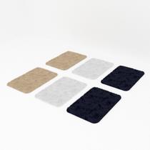 Kit Jogo 6 Tapetes 60 X 40 Cm Peludo Banheiro Porta Kit Jogo 6 Tapetes 60 X 40 Cm Peludo Banheiro Porta