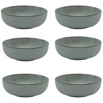 Kit Jogo 6 Tigelas Bowl Flat Pacífico 600 ml Oxford Cerâmica