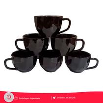 Kit Jogo 6 Xicara Prisma Londres de Cha Café Chocolate Premium 200ml