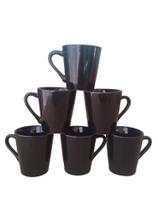 Kit Jogo 6 Xicaras /canecas Porcelana Café Chá preto