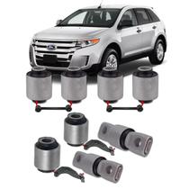 Kit jogo 8 buchas braço reto e curvo boomerang traseiro edge 2007 2008 2009 2010