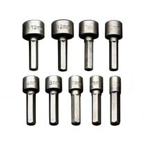 Kit Jogo 9 Bits Soquete Canhão Cachimbo 5 A 13mm 9 Pçs Kit Jogo 9 Bits Soquete Canhão Cachimbo 5 A 13mm 9 Pçs