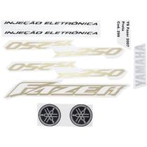 Kit Jogo Adesivo Faixa Fazer 250 2007 Preto