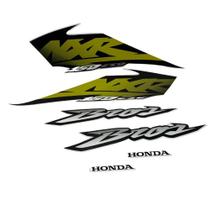 Kit Jogo Adesivo Faixa Honda Nxr Bros 125 2003 Branca