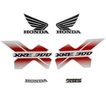 Kit Jogo Adesivo Faixa Honda Xre 300 2013 Branca - 1120