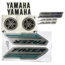 Kit Jogo Adesivo Faixa Yamaha Fazer 250 2018 2019 Preta - 257