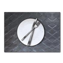 Kit Jogo Americano 10 Peças material sintético Retangular Lavável Sousplat Decoração Mesa Posta