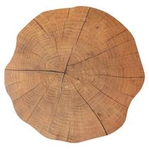 Kit Jogo Americano 10/un Redondo Tronco Madeira Kit Jogo Americano 10/un Redondo Tronco Madeira