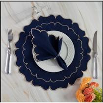 Kit Jogo Americano 12 Pçs Souplats Mesa De 6 Lugares Mesa Posta Guardanapo Supla sousplat Kit Jogo Americano 12 Pçs Souplats Mesa De 6 Lugares Mesa Posta Guardanapo Supla sousplat