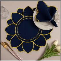 Kit Jogo Americano 12 Pçs Souplats Mesa De 6 Lugares Mesa Posta Guardanapo Supla sousplat Kit Jogo Americano 12 Pçs Souplats Mesa De 6 Lugares Mesa Posta Guardanapo Supla sousplat