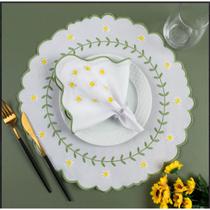 Kit Jogo Americano 12 Pçs Souplats Mesa De 6 Lugares Mesa Posta Guardanapo Supla sousplat Kit Jogo Americano 12 Pçs Souplats Mesa De 6 Lugares Mesa Posta Guardanapo Supla sousplat