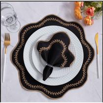 Kit Jogo Americano 12 Pçs Souplats Mesa De 6 Lugares Mesa Posta Guardanapo Supla sousplat Kit Jogo Americano 12 Pçs Souplats Mesa De 6 Lugares Mesa Posta Guardanapo Supla sousplat