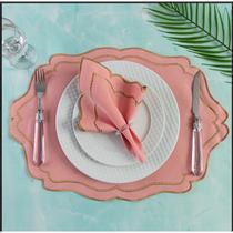 Kit Jogo Americano 12 Pçs Souplats Mesa De 6 Lugares Mesa Posta Guardanapo Supla sousplat Kit Jogo Americano 12 Pçs Souplats Mesa De 6 Lugares Mesa Posta Guardanapo Supla sousplat