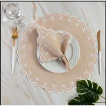 Kit Jogo Americano 12 Pçs Souplats Mesa De 6 Lugares Mesa Posta Guardanapo Supla sousplat Kit Jogo Americano 12 Pçs Souplats Mesa De 6 Lugares Mesa Posta Guardanapo Supla sousplat