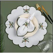 Kit Jogo Americano 12 Pçs Souplats Mesa De 6 Lugares Mesa Posta Guardanapo Supla sousplat Kit Jogo Americano 12 Pçs Souplats Mesa De 6 Lugares Mesa Posta Guardanapo Supla sousplat