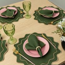 Kit Jogo Americano 12 Pçs Souplats Mesa De 6 Lugares Mesa Posta Guardanapo Supla sousplat Kit Jogo Americano 12 Pçs Souplats Mesa De 6 Lugares Mesa Posta Guardanapo Supla sousplat