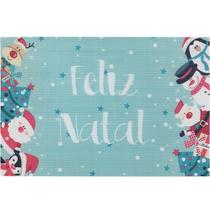 Kit Jogo Americano 4 Peças 45x30cm Textilene Natal Bonecos