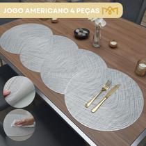 Kit Jogo Americano 4 Peças Mesa Posta Refinada Premium