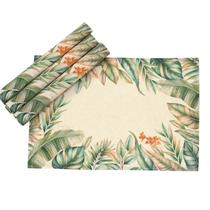 Kit Jogo Americano 4 Peças Retangular Estampado Dohler Renova 45cmX31cm