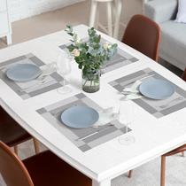 Kit Jogo Americano 45x30cm Rectangular Souplast Impermeável Lavável Jantar Elegante Mesa Posta
