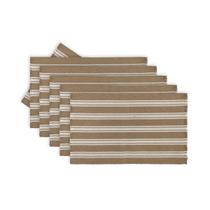 Kit Jogo Americano 6 Peças Artesanal Tecido Algodão Lavável