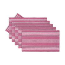 Kit Jogo Americano 7 Peças Artesanal Tecido Algodão Lavável