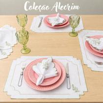 Kit Jogo Americano Alecrim 12 Pçs Souplats Mesa De 6 Lugares Mesa Posta Guardanapo Supla Kit Jogo Americano Alecrim 12 Pçs Souplats Mesa De 6 Lugares Mesa Posta Guardanapo Supla