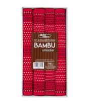 Kit Jogo Americano Bambu 4 Peças Unicolor Jolitex Kit Jogo Americano Bambu 4 Peças Unicolor Jolitex