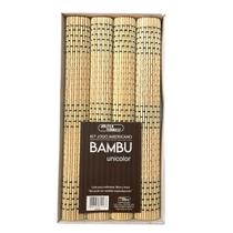 Kit Jogo Americano Bambu Unicolor - Jolitex Ternille