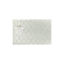 Kit Jogo Americano Completo Mesa Posta de Ano Novo Branco Brilhante