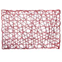 Kit Jogo Americano de Natal Retangular Vermelho 44cm 2Pçs