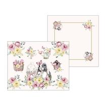 Kit Jogo Americano + Guardanapo Páscoa Rosas Kit Jogo Americano + Guardanapo Páscoa Rosas