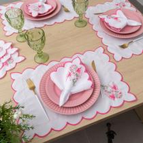 Kit Jogo Americano Luna Pçs Souplats Mesa De 6 Lugares Mesa Posta Guardanapo Supla