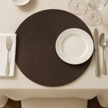 Kit Jogo Americano Redondo com 4 Peças 38cm Luxo Mesa Posta de Jantar Descanso de Prato Souplast Kit Jogo Americano Redondo com 4 Peças 38cm Luxo Mesa Posta de Jantar Descanso de Prato Souplast